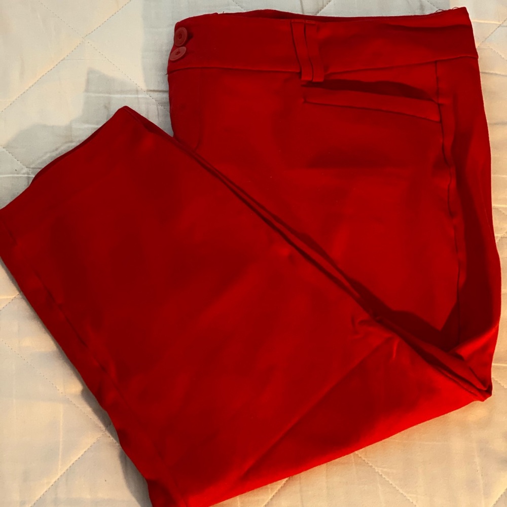 Red Torrid crop pants